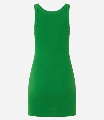 Vestido Corto en Rib con Textura Acanalada 7