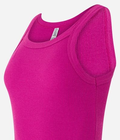 Vestido Corto en Rib con Textura Acanalada 2