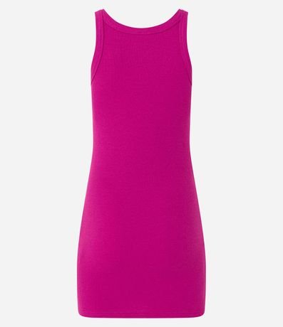 Vestido Corto en Rib con Textura Acanalada 3