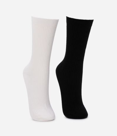 Kit 02 Medias Caña Larga en Acrílico 2