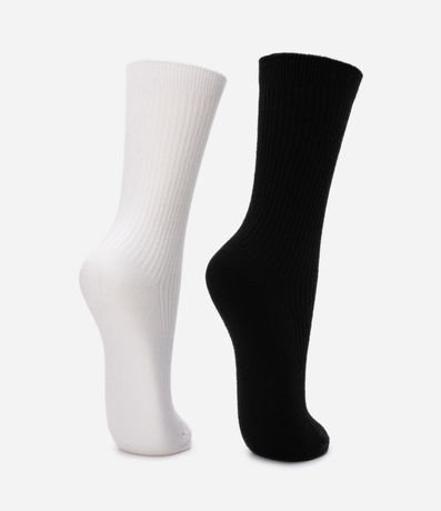 Kit 02 Medias Caña Larga en Acrílico 3