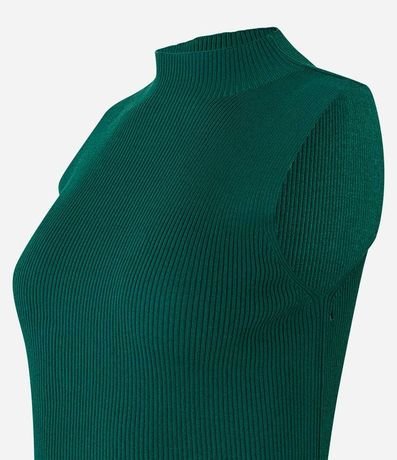 Blusa Musculosa Básica de Punto con Cuello Alto 6