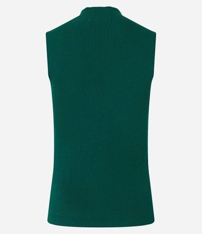 Blusa Musculosa Básica de Punto con Cuello Alto 7