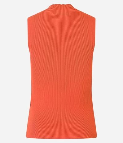 Blusa Musculosa Básica de Punto con Cuello Alto 8