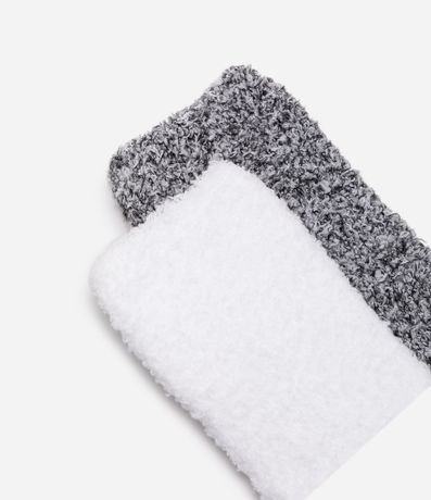 Kit 02 Medias Caña Larga en Chenille Felpudo 4