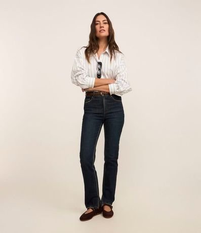 Pantalón Slim en Jeans con Bolsillos