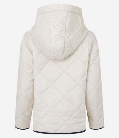 Campera en Microfibra Capitoneada con Contraste en la Parte Baja 6