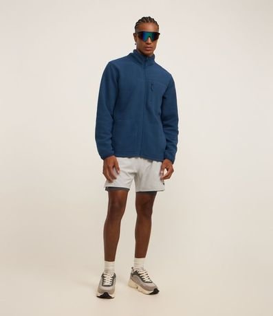 Campera Deportiva en Fleece con Cierre y Bolsillos 2