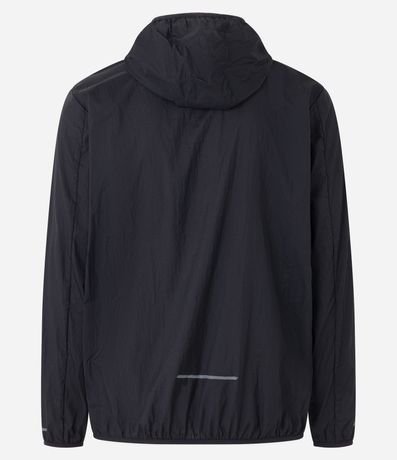Campera Rompevientos Deportiva con Capucha y Bolsillos con Cierre 8