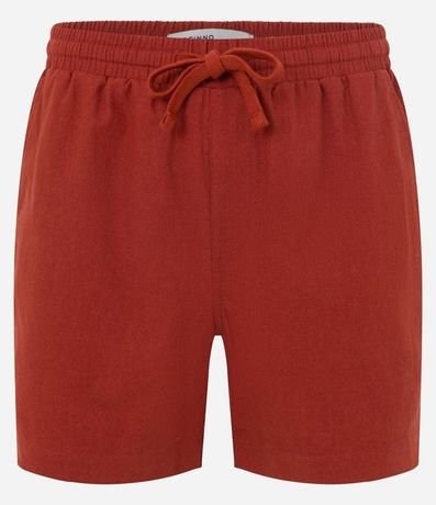 Bermuda en Algodón con Cintura Elástica y Bolsillos 6