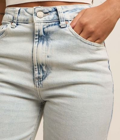 Pantalón Recto en Jeans Efecto Mármol 4