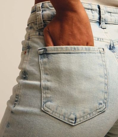 Pantalón Recto en Jeans Efecto Mármol 5