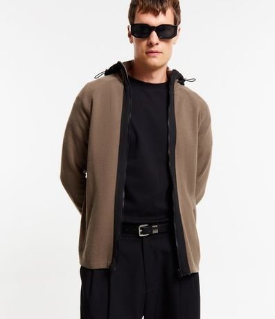 Cardigan en Punto con Capucha y Cremallera Delantero 5