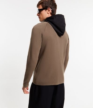 Cardigan en Punto con Capucha y Cremallera Delantero 7