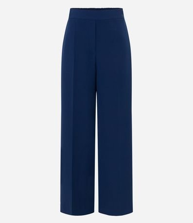 Pantalón Wide Leg Sastrería con Cintura Elástica 5