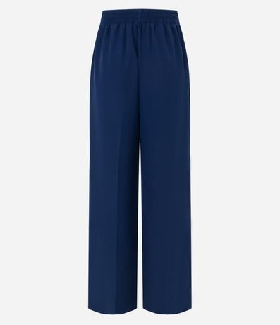 Pantalón Wide Leg Sastrería con Cintura Elástica 6