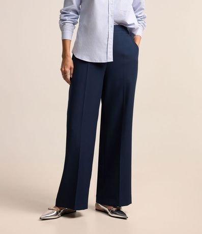 Pantalón Wide Leg Sastrería con Cintura Elástica 3