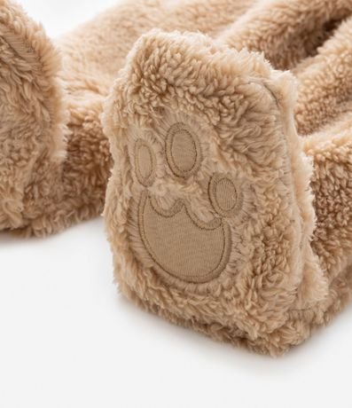 Pantalón Infantil en Peluche con Pie Bordado de Pata - Talle 0 a 18 meses 6