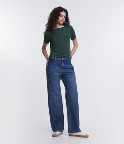 Blusa Básica en Viscosa con Manga Dobrada 2