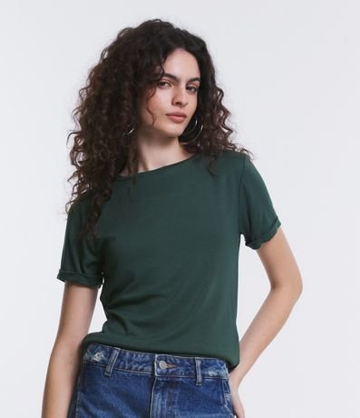 Blusa Básica en Viscosa con Manga Dobrada 4