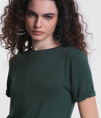Blusa Básica en Viscosa con Manga Dobrada 5