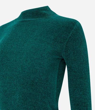 Blusa Manga Larga en Chenille con Cuello Alto 7