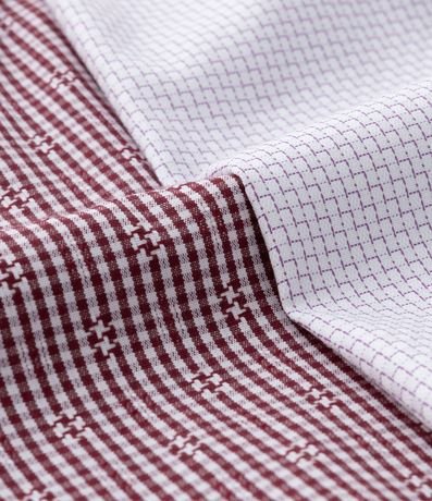 Kit 02 Calzoncillo Boxer Texturizada con Estampado de Cuadros 2