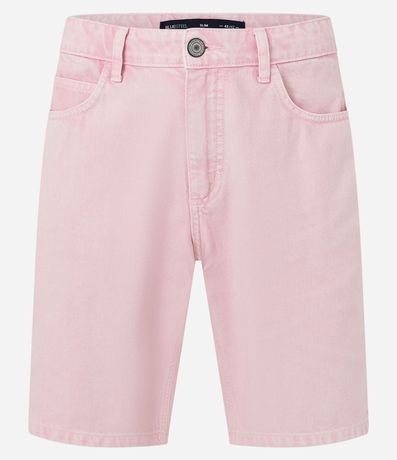 Bermuda Slim en Sarga con Bolsillos