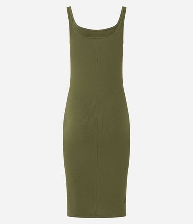 Vestido Midi en Algodón con Escote Cuadrado 7