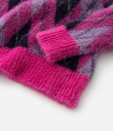 Buzo Infantil Peludito con Estampa Geométrica - Talle 5 A 14 años 4