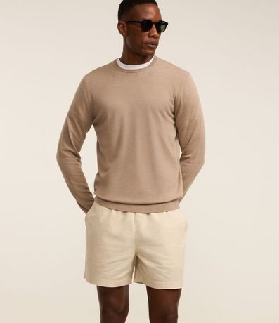 Bermuda en Algodón con Cintura Elástica y Bolsillos 5