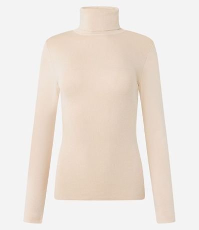 Suéter en Punto con Cuello Alto Estructurado 6