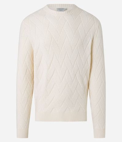 Suéter en Punto con Textura Trenzada 7