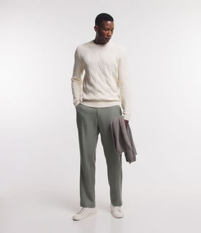 Suéter en Punto con Textura Trenzada 3