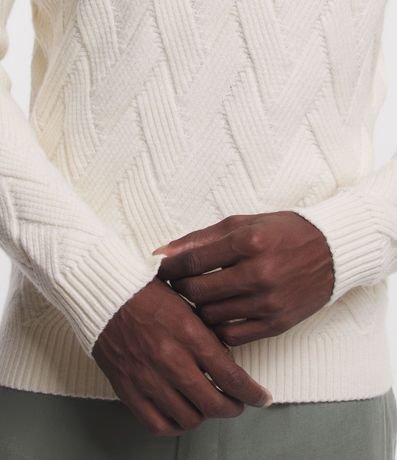 Suéter en Punto con Textura Trenzada 6