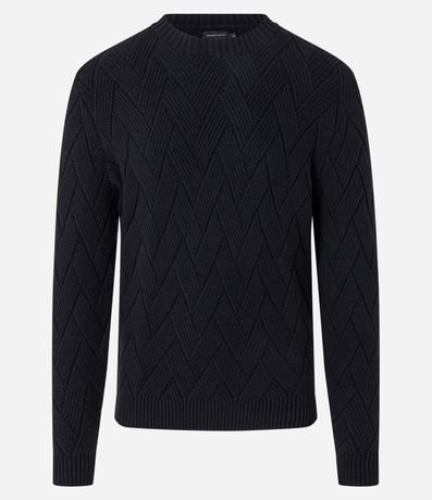 Suéter en Punto con Textura Trenzada 6