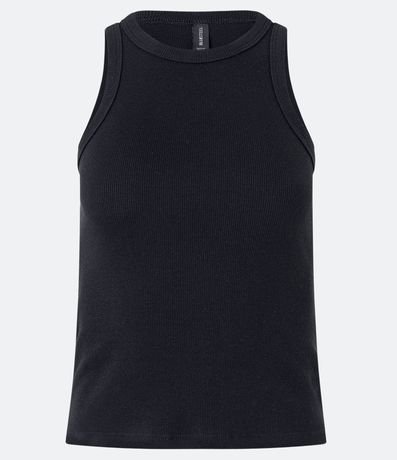 Blusa Musculosa Básica en Rib con Ligera Textura 5