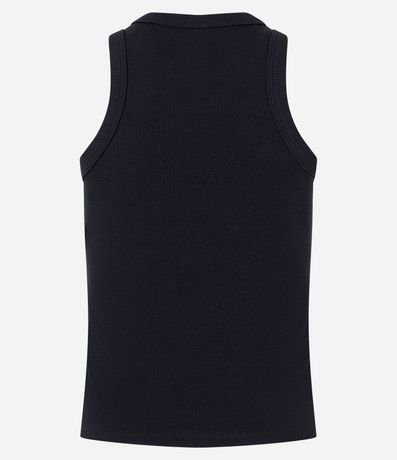 Blusa Musculosa Básica en Rib con Ligera Textura 7