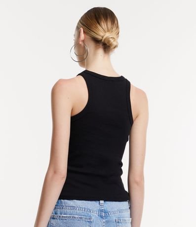 Blusa Musculosa Básica en Rib con Ligera Textura 3