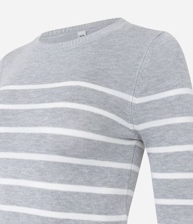 Blusa Manga Larga en Viscosa Rayada 6