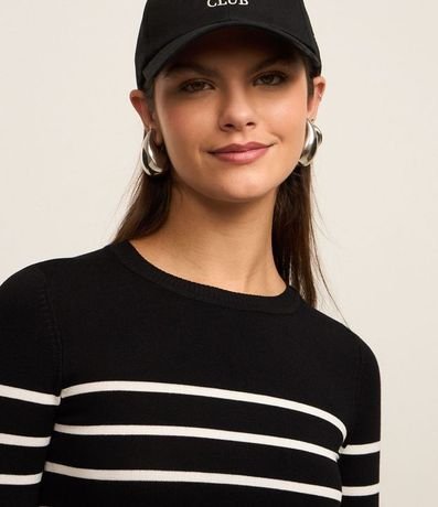 Blusa Manga Larga en Viscosa Rayada 3