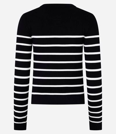 Blusa Manga Larga en Viscosa Rayada 7