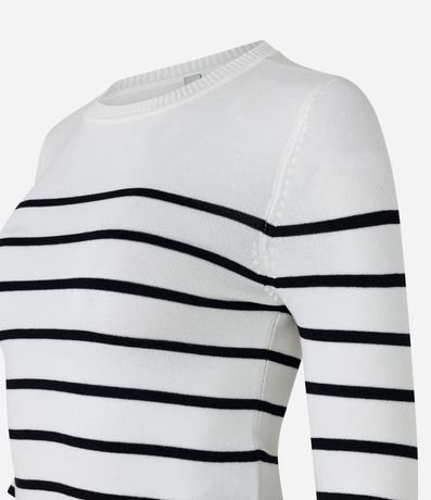 Blusa Manga Larga en Viscosa Rayada 6