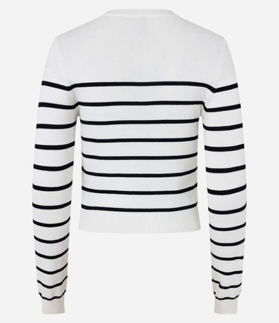 Blusa Manga Larga en Viscosa Rayada 7