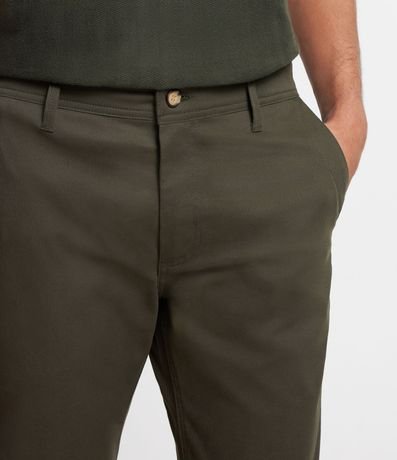 Pantalón en Sarga con Trabillas en la Cintura y Bolsillos 3