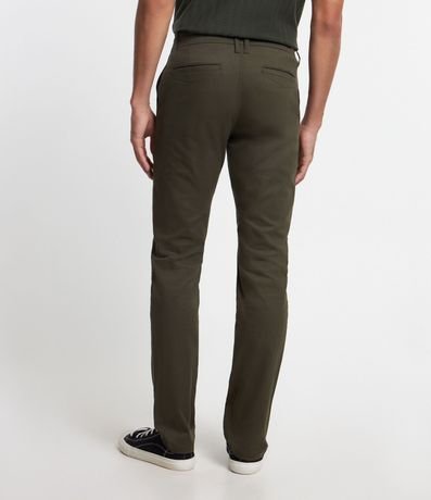 Pantalón en Sarga con Trabillas en la Cintura y Bolsillos 4