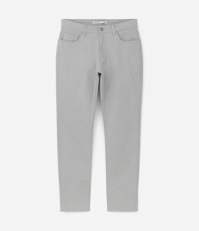 Pantalón en Sarga con Trabillas en la Cintura y Bolsillos 6