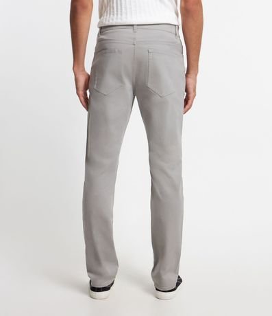 Pantalón en Sarga con Trabillas en la Cintura y Bolsillos 5