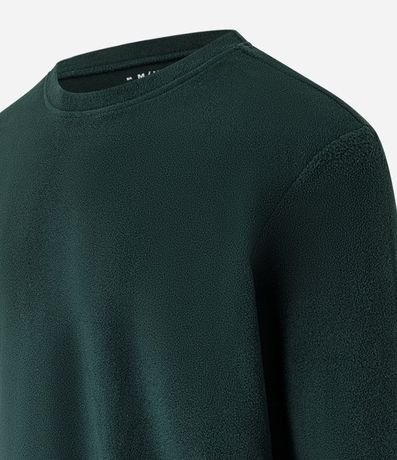 Pijama Largo en Fleece con Textura y Manga Larga 6