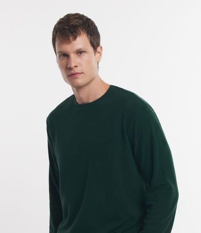 Pijama Largo en Fleece con Textura y Manga Larga